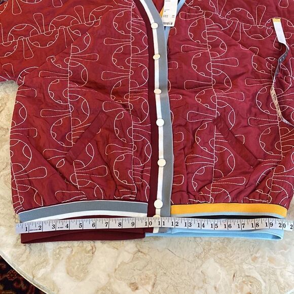 NWT Kimchi Blue Urban Outfitters Duncan Quilted Oversized Varsity Jacket - Picture 14 of 15